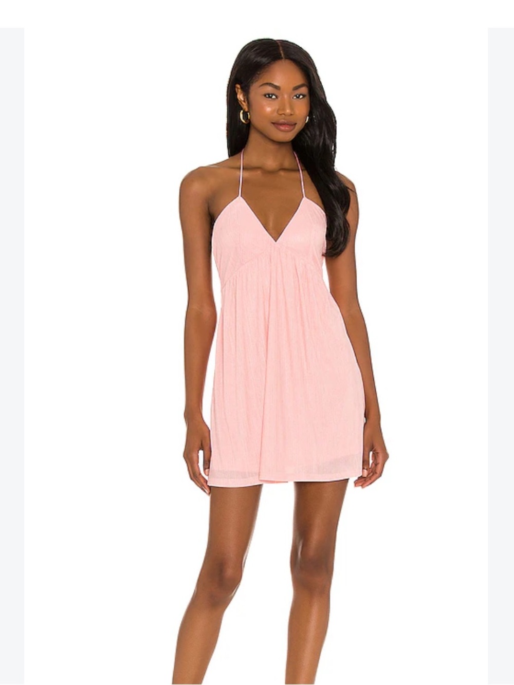 superdown Pink Halter Mini Dress